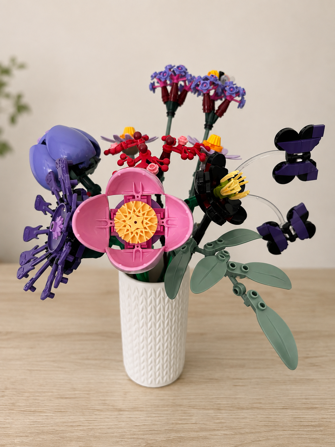 Vases For All LEGO Flowers Sets, Botanicals & Roses In A Modern Knitted Design