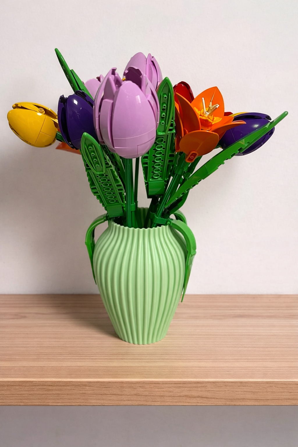 Modern Vase For Lego Bouquets & flower Sets 18cm for Home Decor