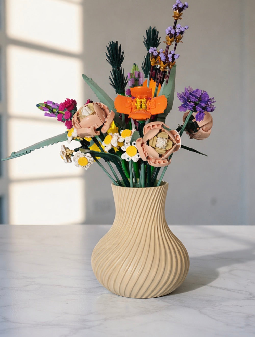 Display Vase For Lego Bouquet, Artificial Flowers or Roses 10313 Botanicals