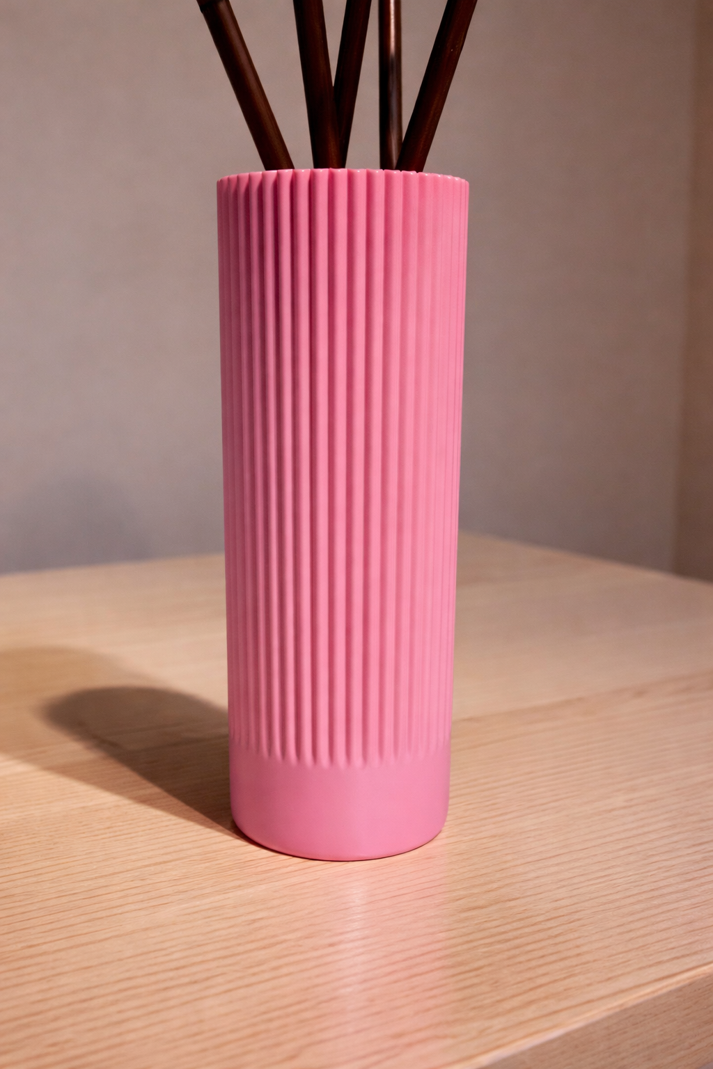 Vase for LEGO Magnolia Branches 11510 | Modern Ribbed Vase | 18cm Tall