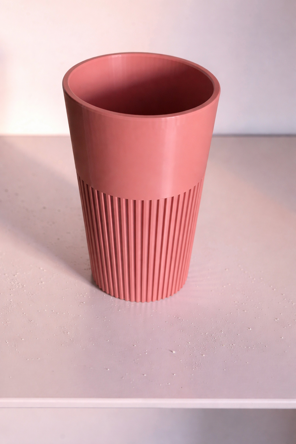 Vase for LEGO Bouquets, Botanicals & Flowers Sets 10313 | Modern Ribbed Vase