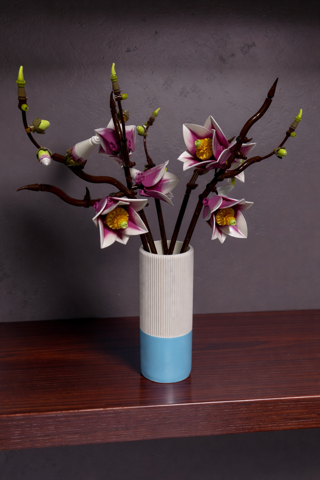 Vase for LEGO Magnolia Branches 11502– 18cm Vase – Custom Colour Base