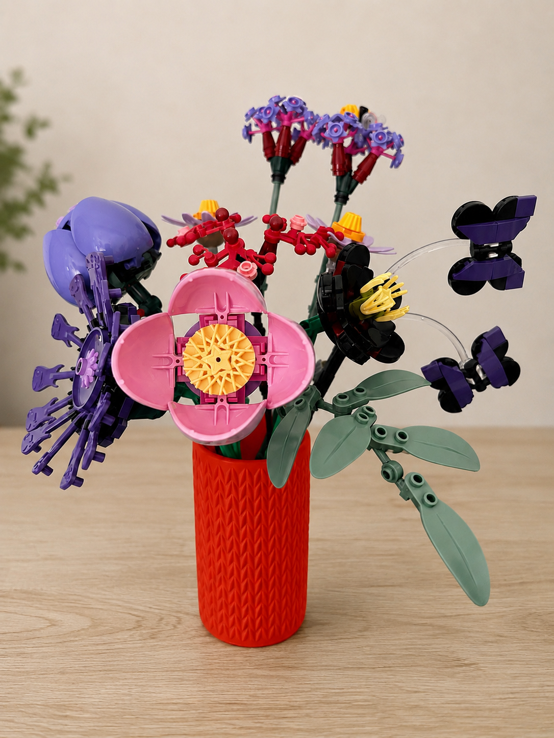Vases For All LEGO Flowers Sets, Botanicals & Roses In A Modern Knitted Design