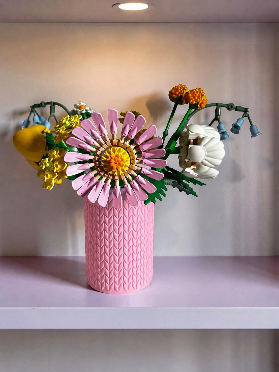 Vase For Lego Petite Sunny Bouquet 10347 Knitted Design