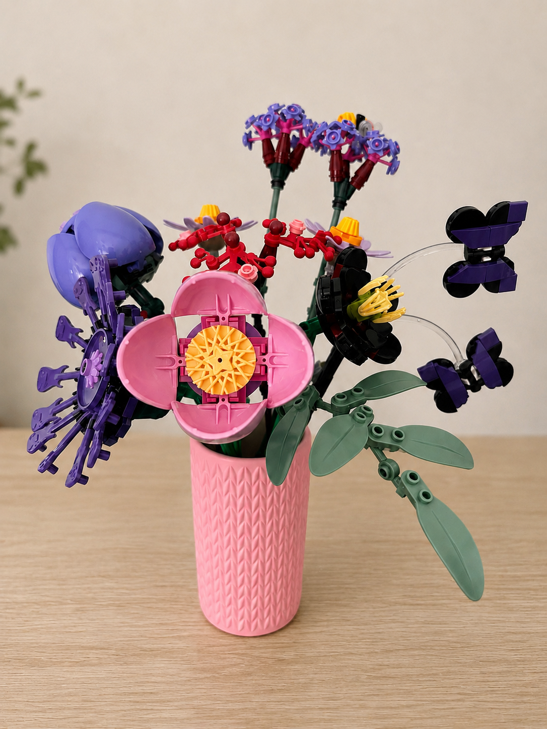 Vases For All LEGO Flowers Sets, Botanicals & Roses In A Modern Knitted Design