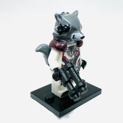 Custom Super Hero Rocket Raccoon In A Quantum Suit Minifigure