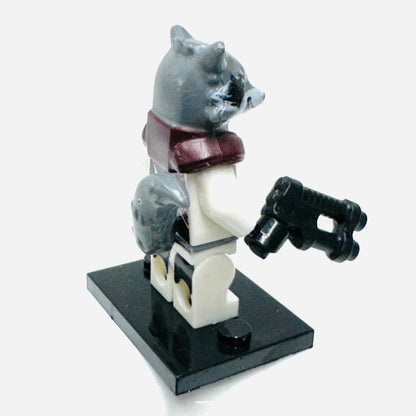 Custom Super Hero Rocket Raccoon In A Quantum Suit Minifigure