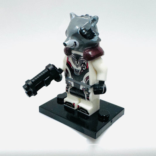 Custom Super Hero Rocket Raccoon In A Quantum Suit Minifigure