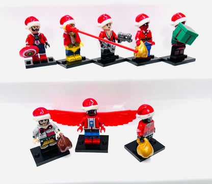 Custom Christmas Super Hero Set Of 8 Minifigures