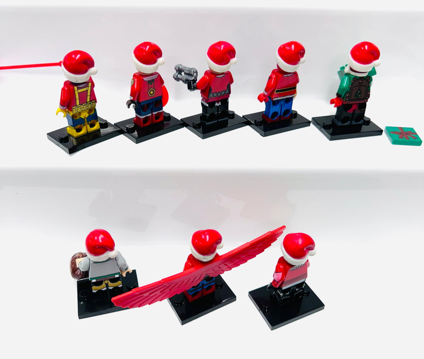 Custom Christmas Super Hero Set Of 8 Minifigures