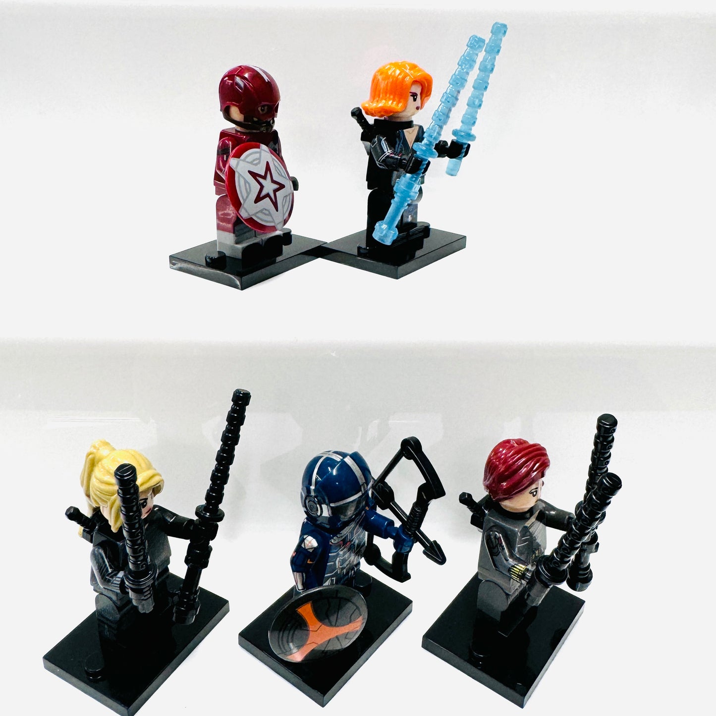 Custom Super Hero Black Widow Set Of 5 Minifigures