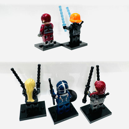 Custom Super Hero Black Widow Set Of 5 Minifigures