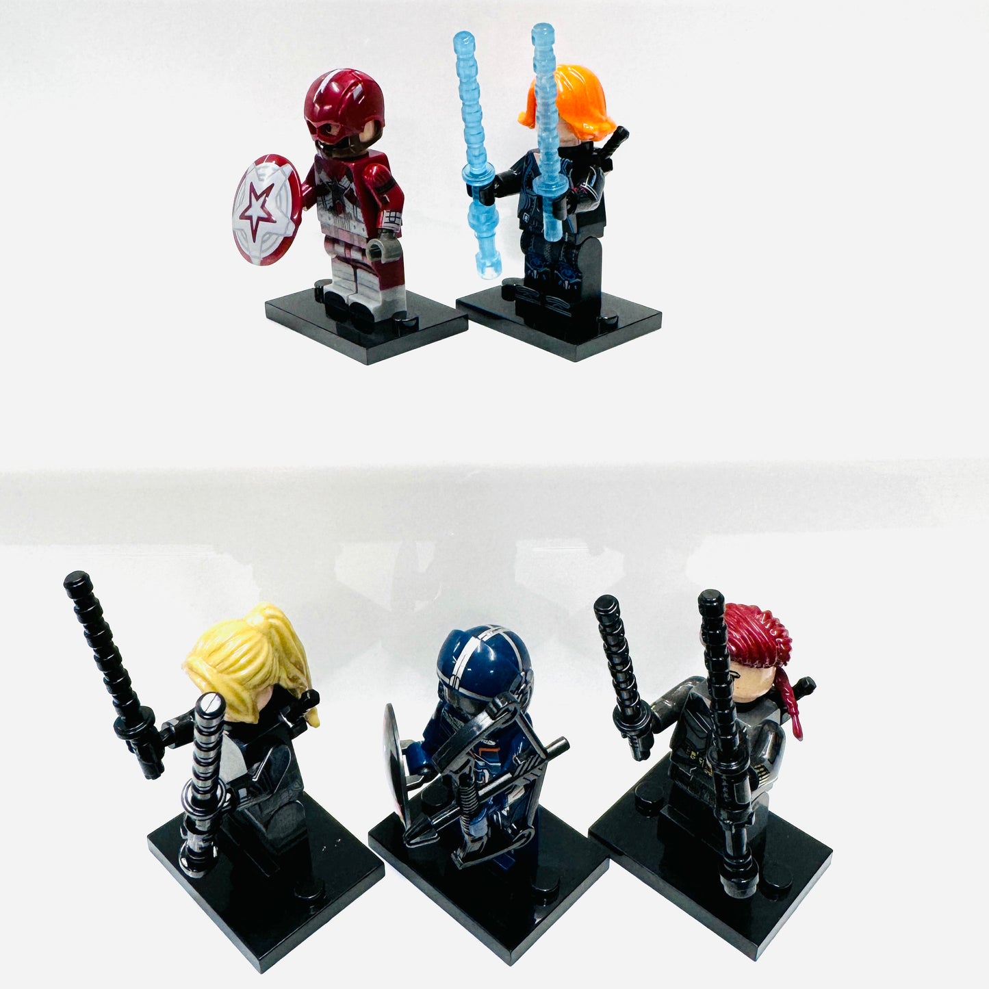 Custom Super Hero Black Widow Set Of 5 Minifigures