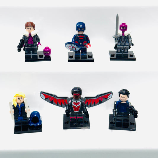 Custom Falcon & Winter Soldier Minifigures Set Of 6 Figures