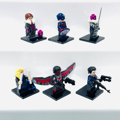 Custom Falcon & Winter Soldier Minifigures Set Of 6 Figures