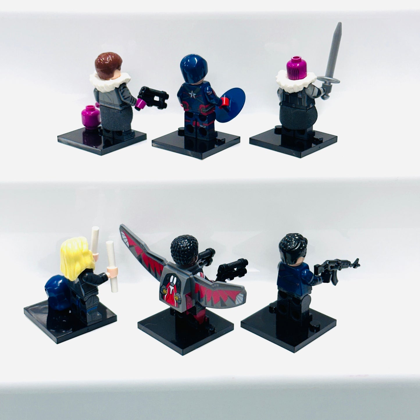 Custom Falcon & Winter Soldier Minifigures Set Of 6 Figures