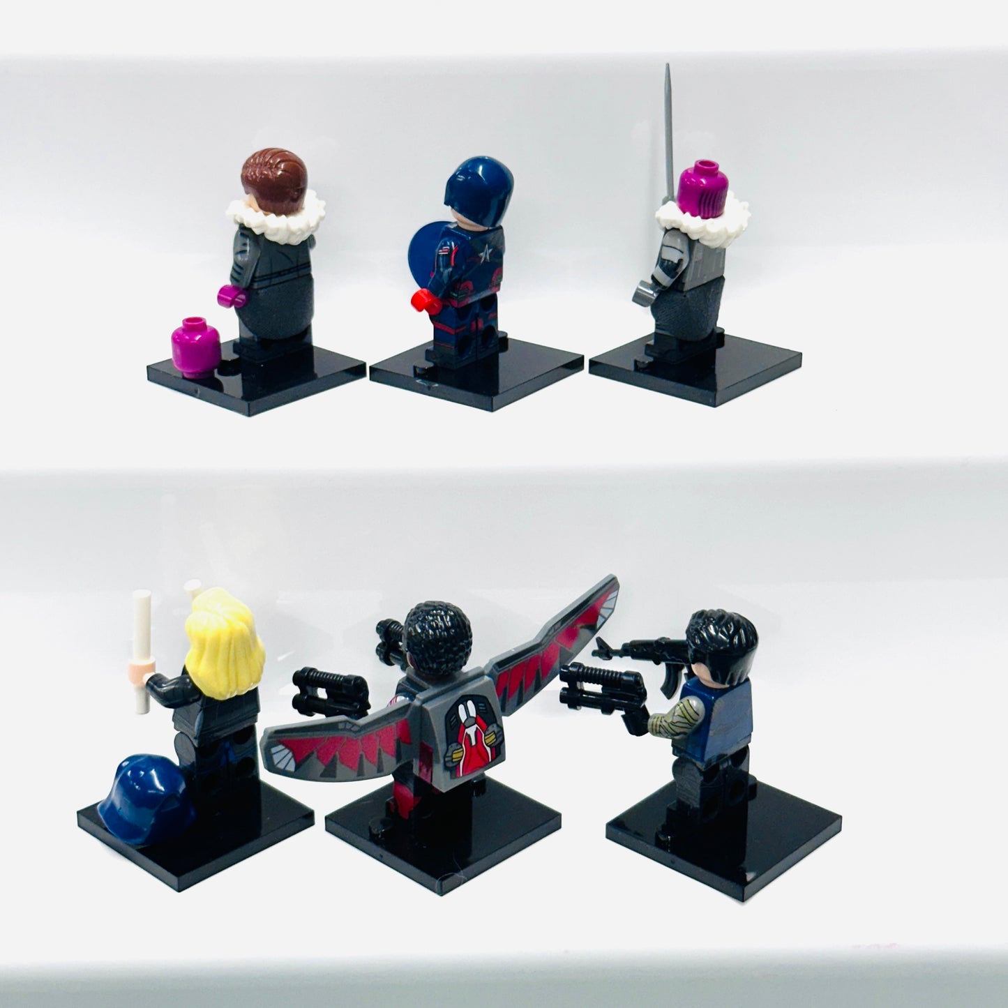 Custom Falcon & Winter Soldier Minifigures Set Of 6 Figures