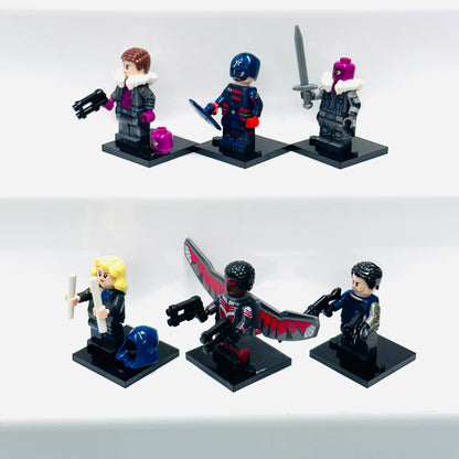 Custom Falcon & Winter Soldier Minifigures Set Of 6 Figures