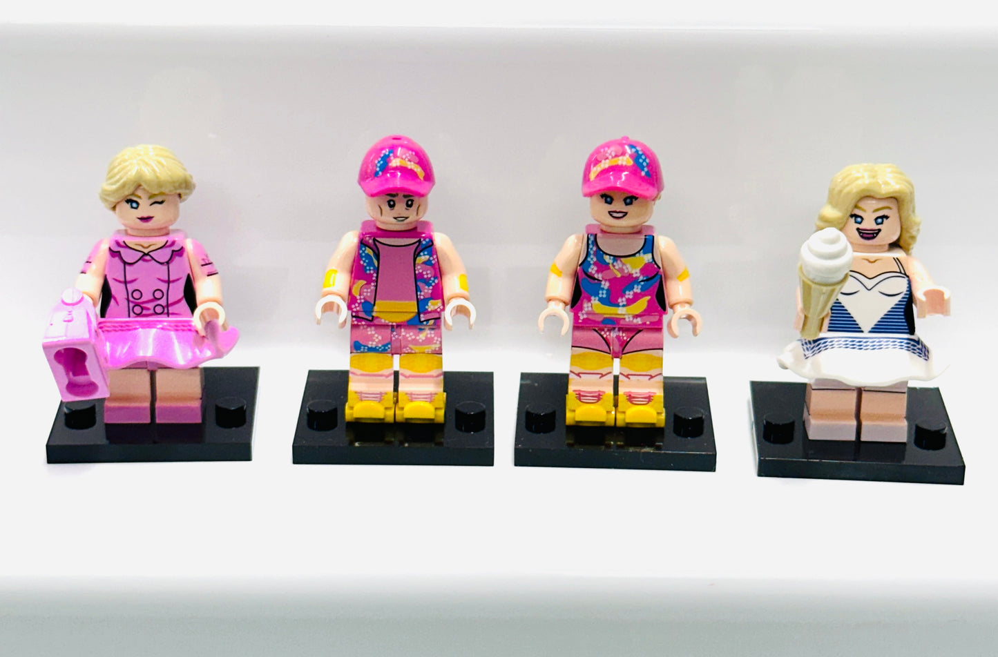 Custom Barbie Minifigure Set Of 4 Figures