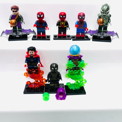 Custom Super Hero Spider-Man No way home Set Of 8 Minifigures