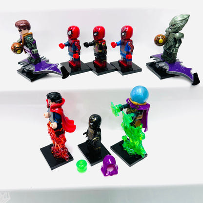 Custom Super Hero Spider-Man No way home Set Of 8 Minifigures