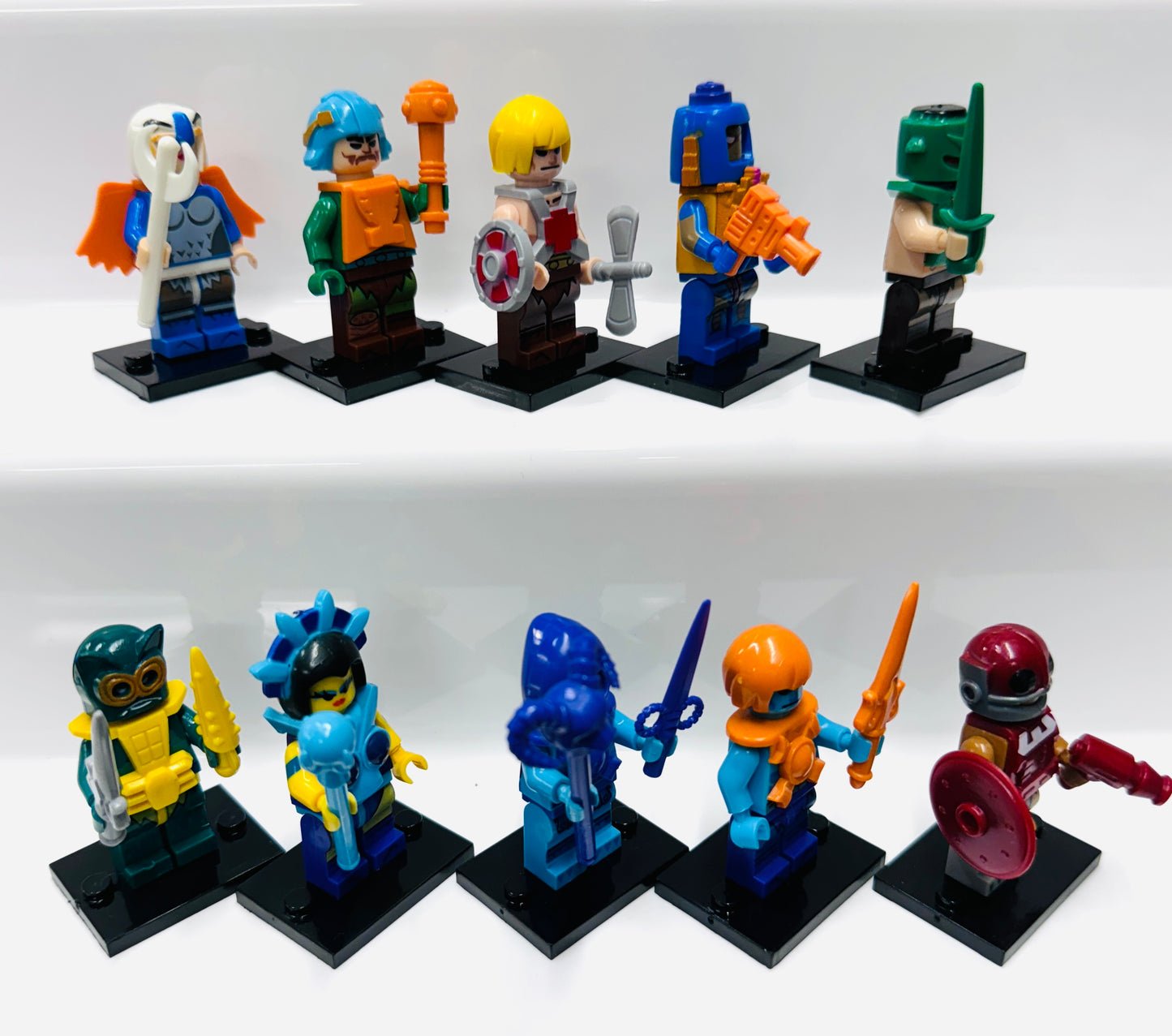 Custom He-man Set Of 10 Minifigures