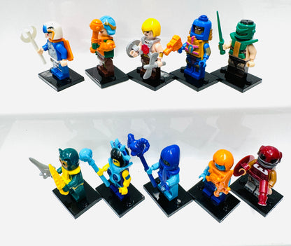 Custom He-man Set Of 10 Minifigures