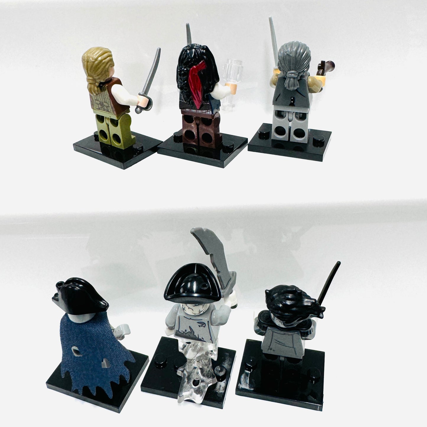 Custom Pirates Of The Caribbean Set Of 6 Minifigures