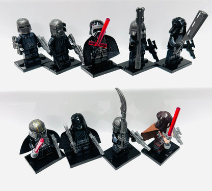 Custom Knights Of Ren Set Of 9 Minifigures