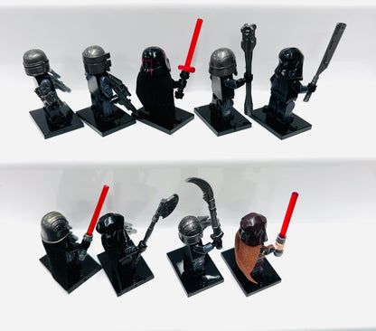 Custom Knights Of Ren Set Of 9 Minifigures