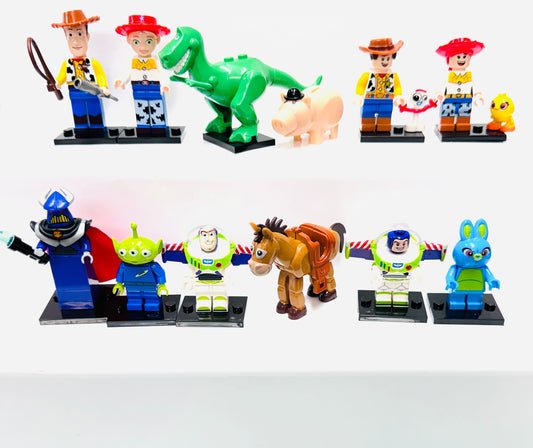 Custom Toy Story Minifigure Set Of 12 Figures & 2 Minifigures