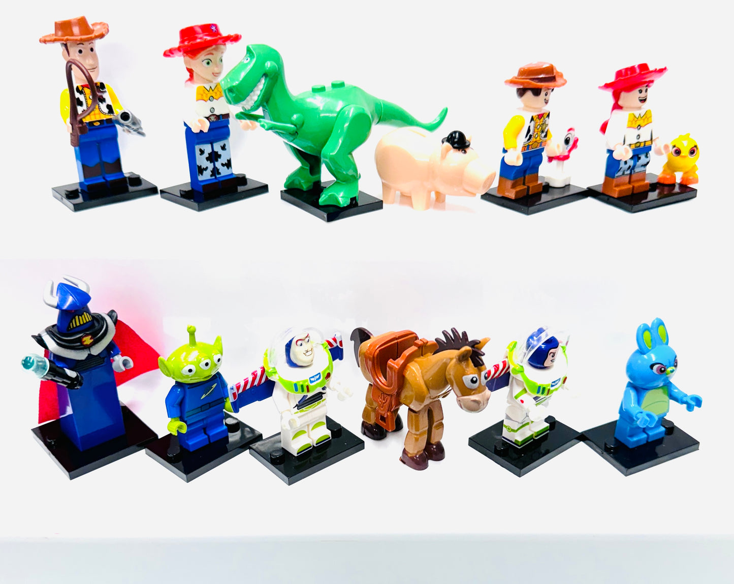 Custom Toy Story Minifigure Set Of 12 Figures & 2 Minifigures