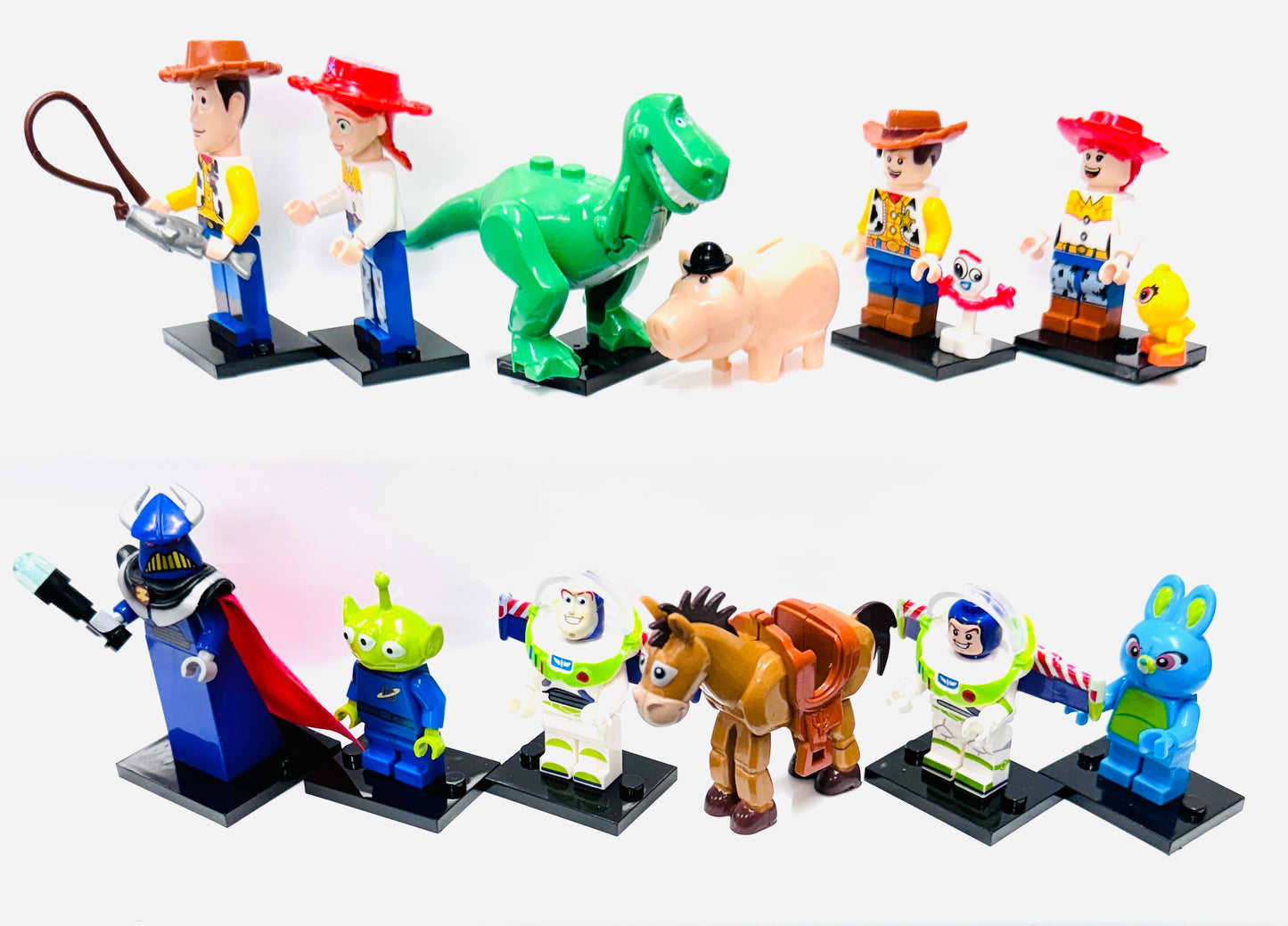 Custom Toy Story Minifigure Set Of 12 Figures & 2 Minifigures