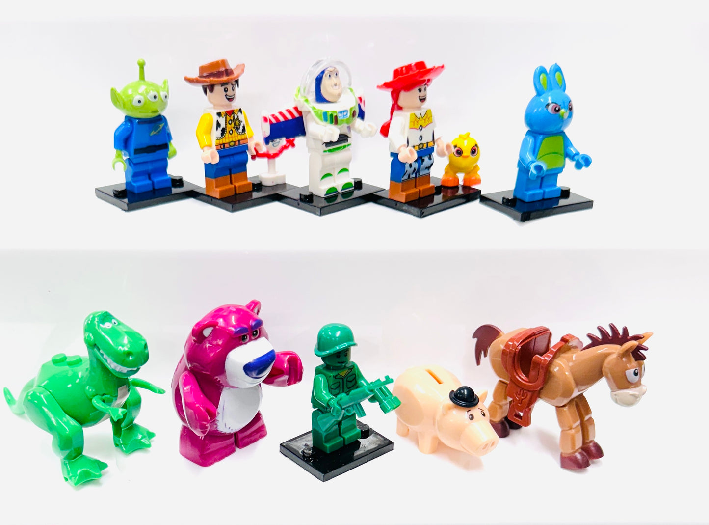 Custom Toy Story Minifigure Set Of 10 Figures & 2 Minifigures