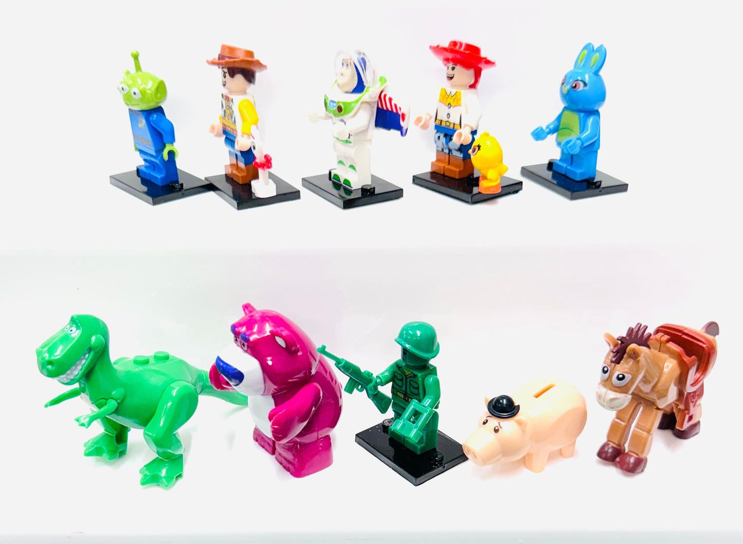 Custom Toy Story Minifigure Set Of 10 Figures & 2 Minifigures