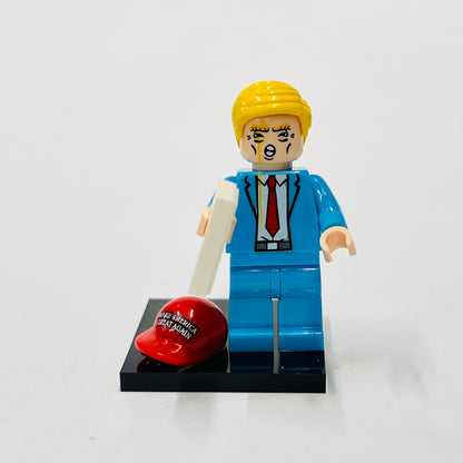 Custom Donald Trump Blue Minifigure