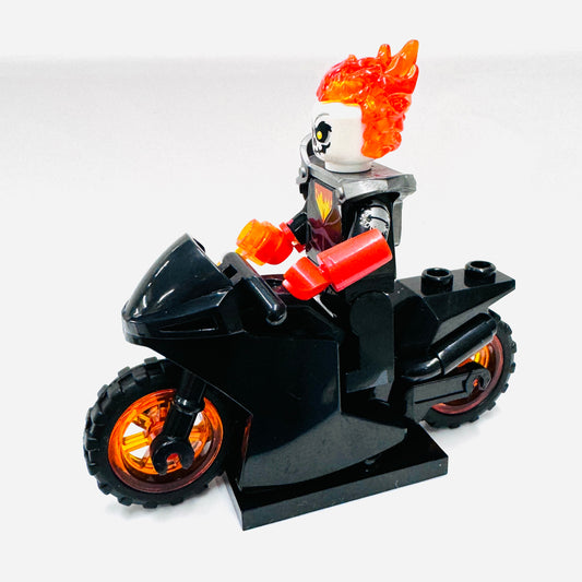 Custom Ghostrider On A Bike Minifigure