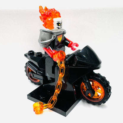 Custom Ghostrider On A Bike Minifigure