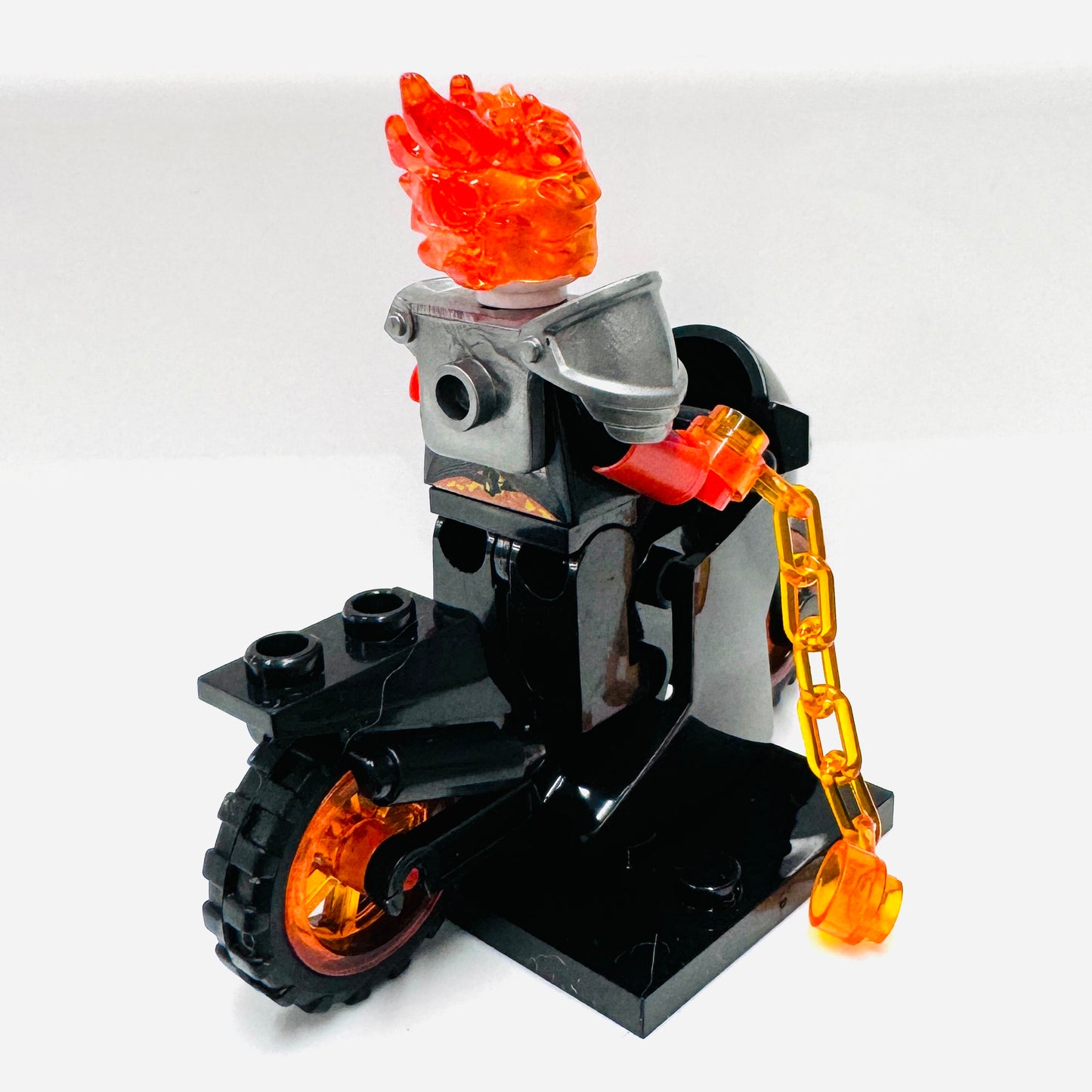 Custom Ghostrider On A Bike Minifigure