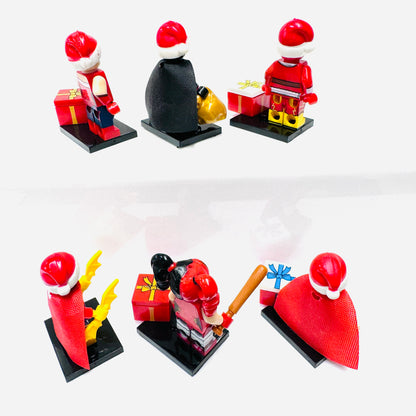 Custom  DC Christmas Set Of 6 Minifigures