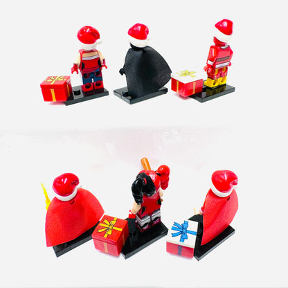 Custom  DC Christmas Set Of 6 Minifigures