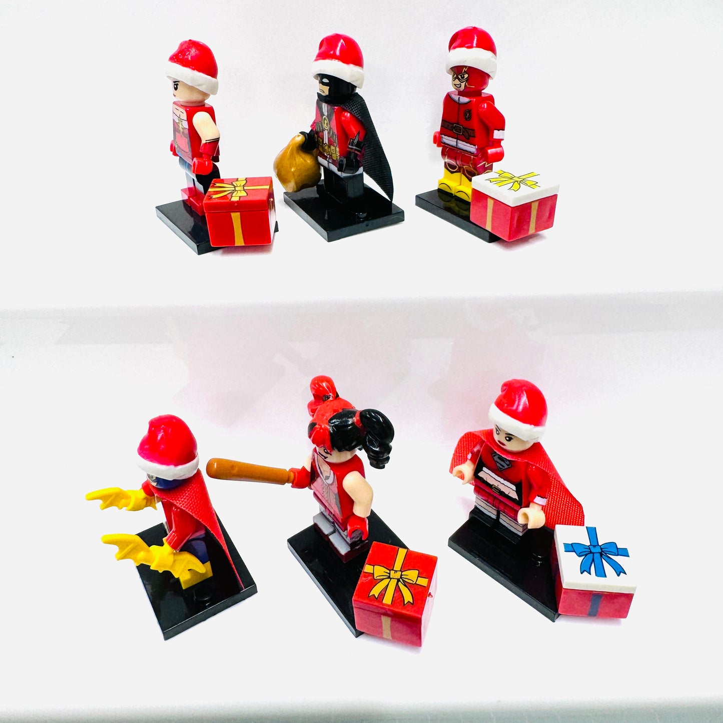 Custom  DC Christmas Set Of 6 Minifigures