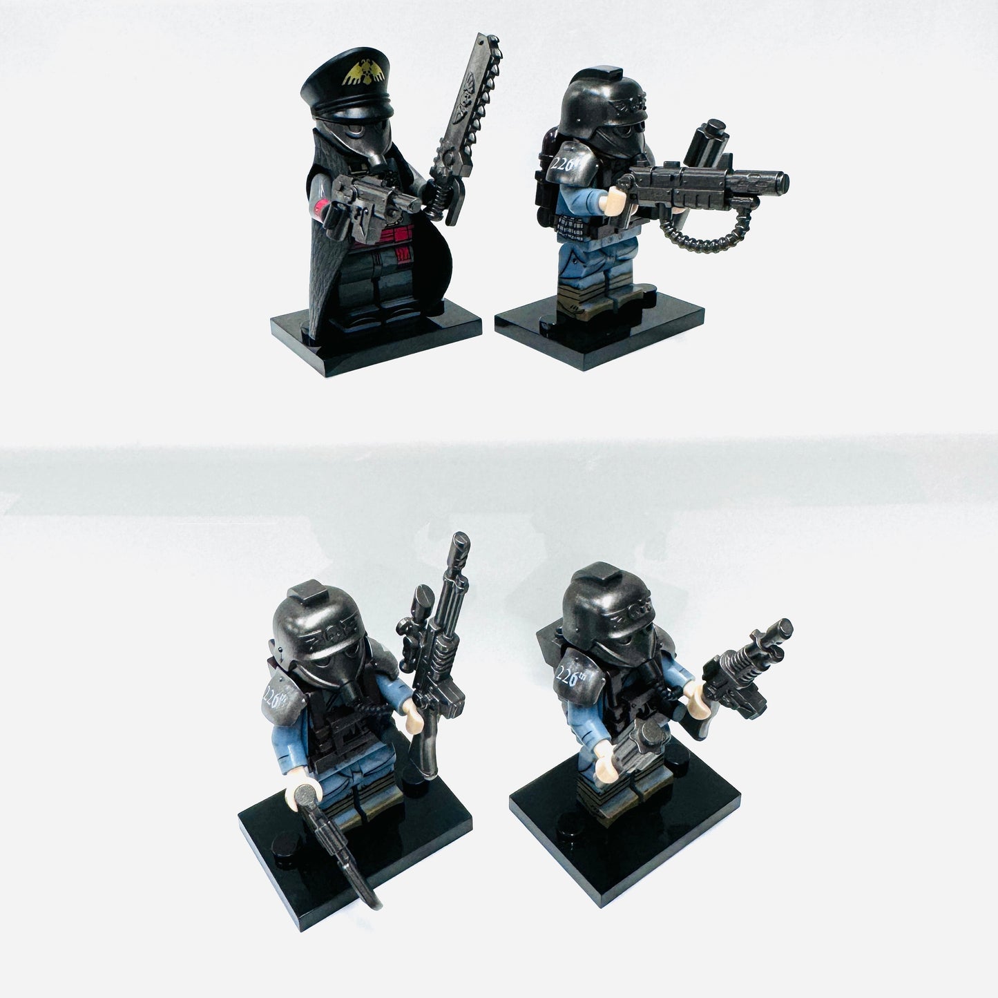 Custom Death Korps Of Krieg Set Of 4 Minifigures.