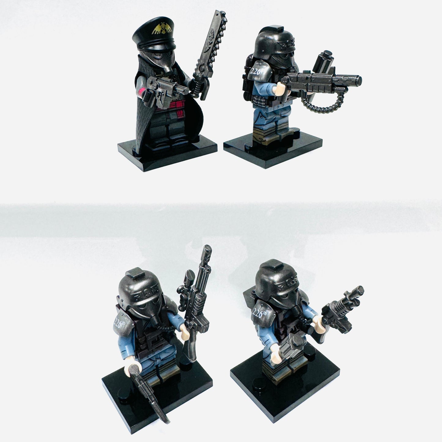 Custom Death Korps Of Krieg Set Of 4 Minifigures.