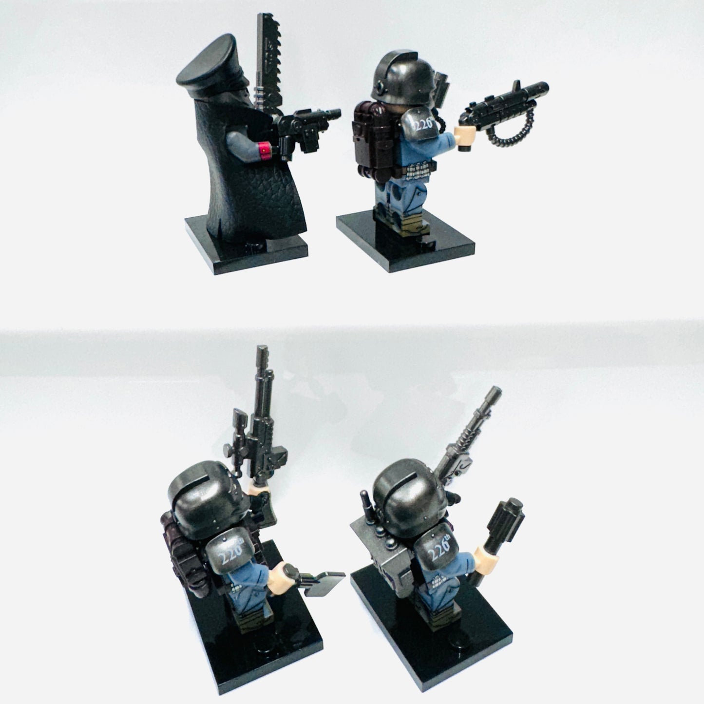 Custom Death Korps Of Krieg Set Of 4 Minifigures.