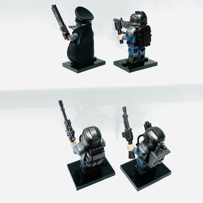 Custom Death Korps Of Krieg Set Of 4 Minifigures.