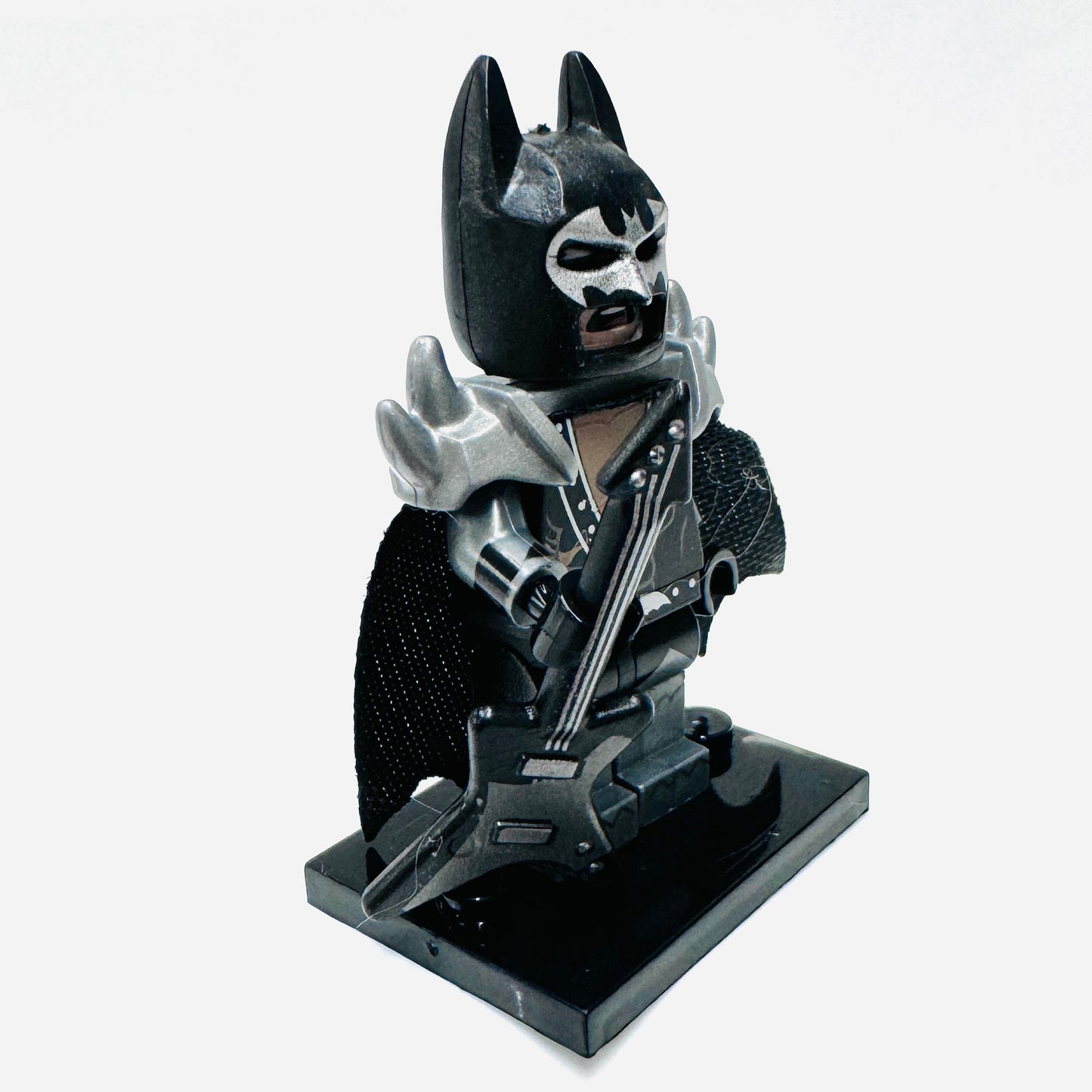 Custom Super Hero Glam Rock Bat Man Minifigure