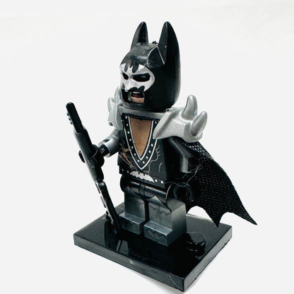 Custom Super Hero Glam Rock Bat Man Minifigure