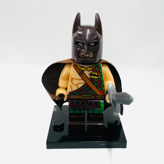 Custom Super Hero Tartan Bat Man Minifigure