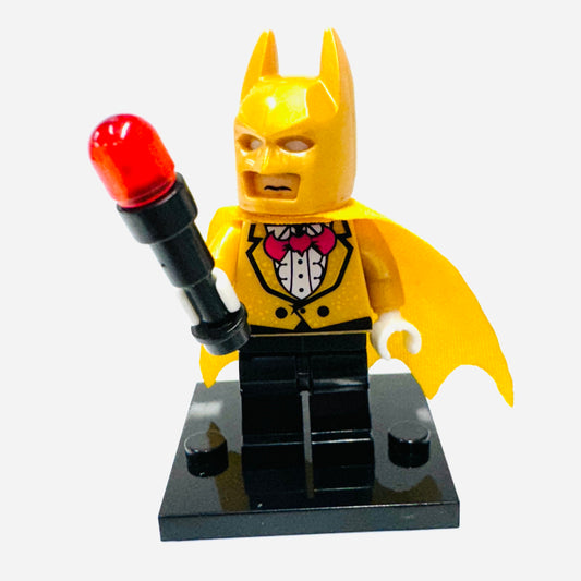 Custom Super Hero Gold Bat Man Minifigure